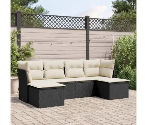 6-Osaline Aiadiivani Komplekt Patjadega, Must, Polürotang