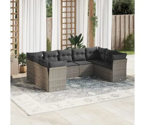 9-Osaline Aiadiivani Komplekt Patjadega, Hall, Polürotang