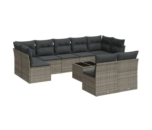 10-Osaline Aiadiivani Komplekt Patjadega, Hall, Polürotang