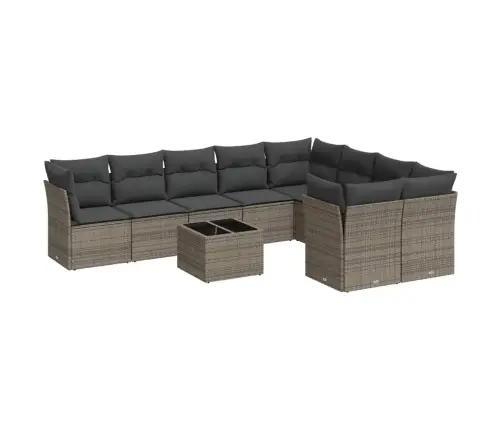 10-Osaline Aiadiivani Komplekt Patjadega, Hall, Polürotang