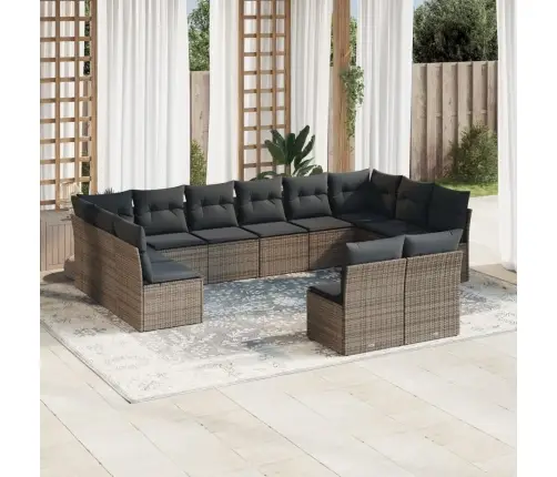 12-Osaline Aiadiivani Komplekt Patjadega, Hall, Polürotang