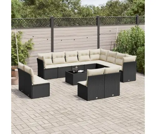 13-Daļīgs Dārza Dīvāna Komplekts Ar Matračiem, Pe Rotangpalma Vidaxl 13-Daļīgs Dārza Dīvāna Komplekts Ar Matračiem, Pe Rotangpalma Vidaxl