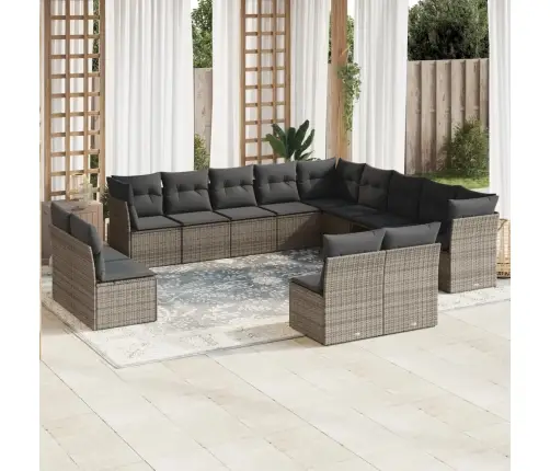 13-Osaline Aiadiivani Komplekt Patjadega, Hall, Polürotang