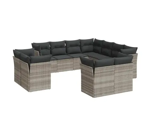 11-Osaline Aiadiivani Komplekt Patjadega, Helehall, Polürotang