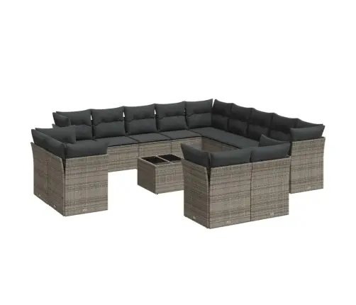 14-Osaline Aiadiivani Komplekt Patjadega, Hall, Polürotang