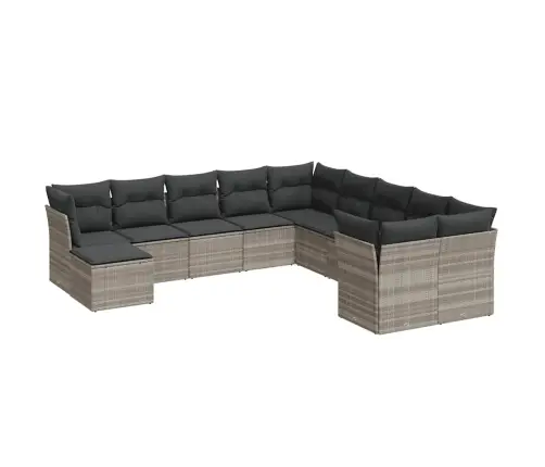 11-Osaline Aiadiivani Komplekt Patjadega, Helehall, Polürotang