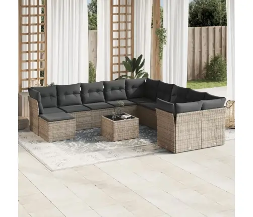 12-Osaline Aiadiivani Komplekt Patjadega, Hall, Polürotang