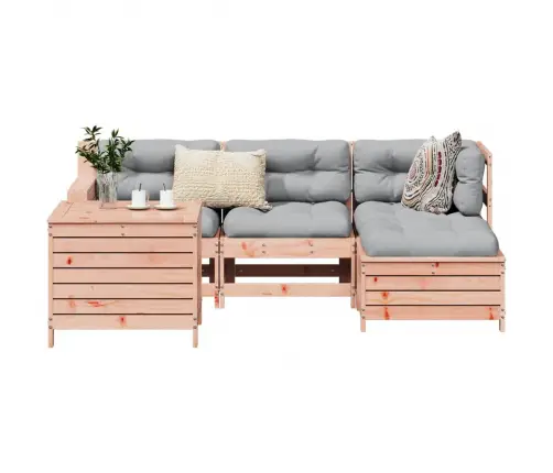 Sodo Sofos Komplektas, 5 Dalių, Douglas Eglės Masyvas