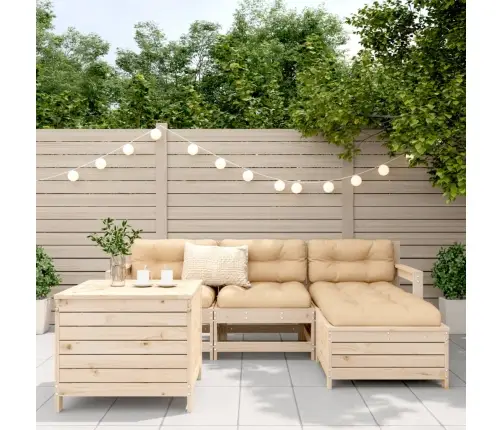 5-Osaline Aiadiivani Komplekt, Männipuit