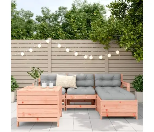 Sodo Sofos Komplektas, 5 Dalių, Douglas Eglės Masyvas Sodo Sofos Komplektas, 5 Dalių, Douglas Eglės Masyvas