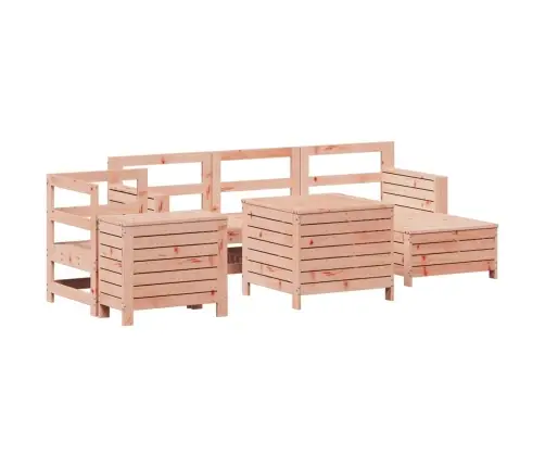 7-Daļīgs Dārza Dīvānu Komplekts, Egles Masīvkoks Vidaxl