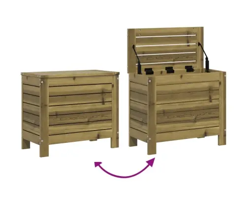 7-Daļīgs Dārza Dīvānu Komplekts, Impregnēts Priedes Koks Vidaxl