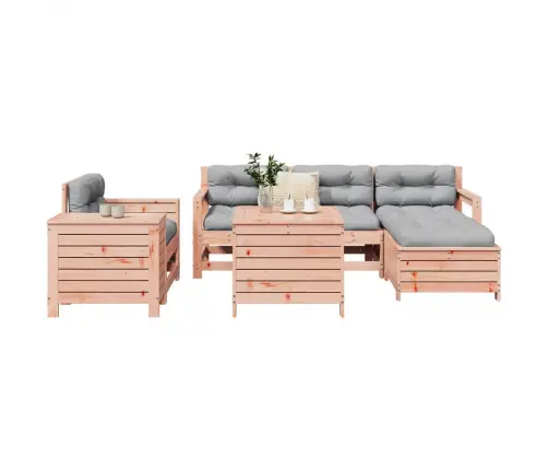 7-Daļīgs Dārza Dīvānu Komplekts, Egles Masīvkoks Vidaxl