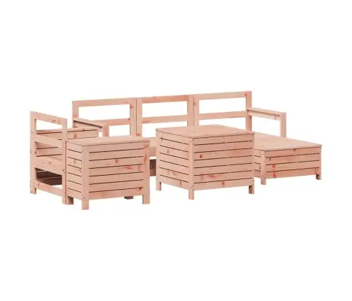 7-Daļīgs Dārza Dīvānu Komplekts, Egles Masīvkoks Vidaxl