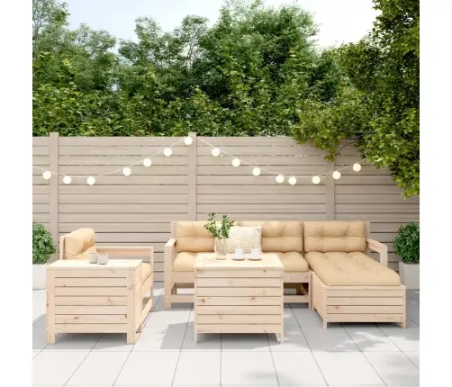 7-Osaline Aiadiivani Komplekt, Männipuit