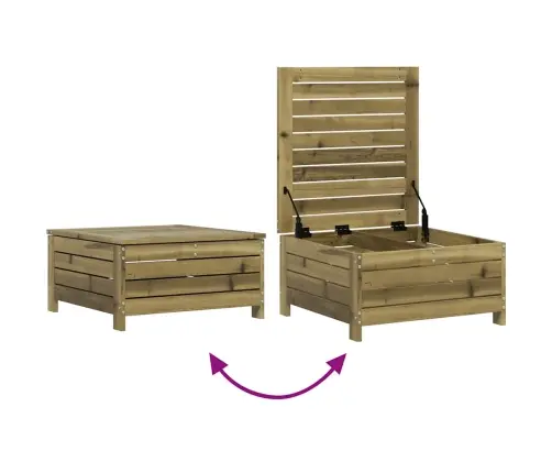 8-Daļīgs Dārza Dīvānu Komplekts, Impregnēts Priedes Koks Vidaxl