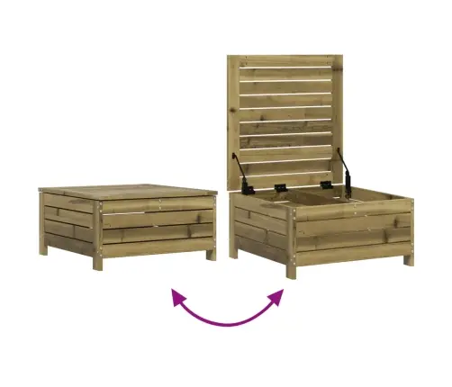 Sodo Sofos Komplektas, 8 Dalių, Impregnuota Pušies Mediena