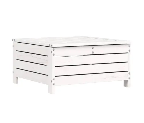 8-Daļīgs Dārza Dīvānu Komplekts, Balts Priedes Masīvkoks Vidaxl