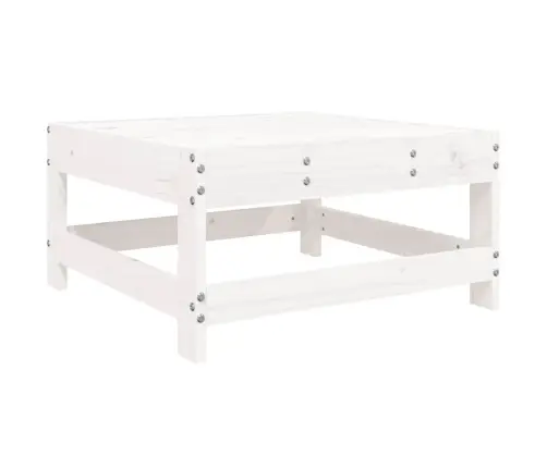 8-Daļīgs Dārza Dīvānu Komplekts, Balts Priedes Masīvkoks Vidaxl