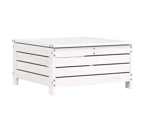 8-Daļīgs Dārza Dīvānu Komplekts, Balts Priedes Masīvkoks Vidaxl