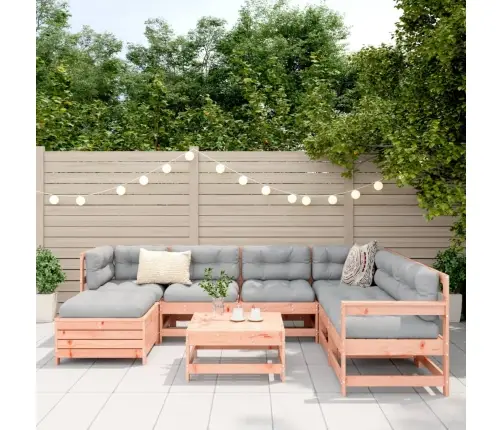 8-Daļīgs Dārza Dīvānu Komplekts, Egles Masīvkoks Vidaxl