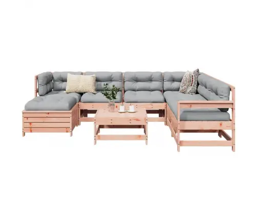 8-Daļīgs Dārza Dīvānu Komplekts, Egles Masīvkoks Vidaxl