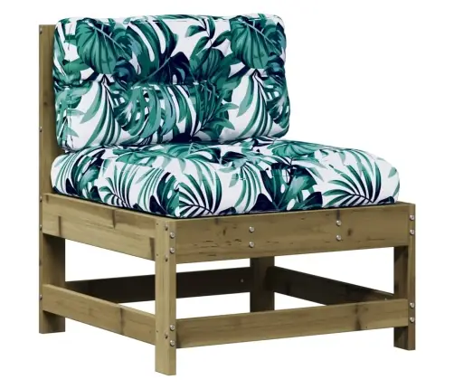 8-Daļīgs Dārza Atpūtas Mēbeļu Komplekts Ar Matračiem, Priede Vidaxl