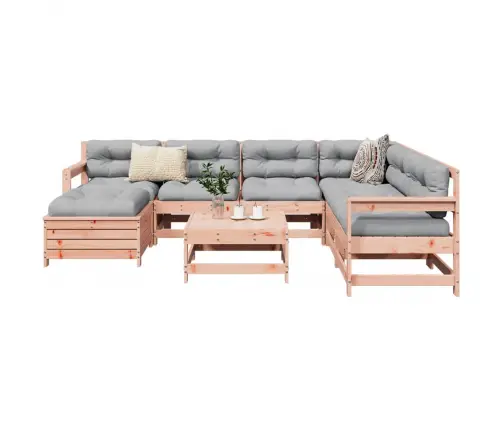 Sodo Sofos Komplektas, 8 Dalių, Douglas Eglės Medienos Masyvas