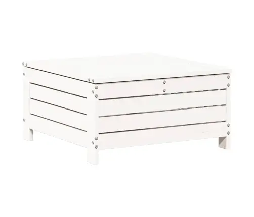 7-Osaline Aiamööbli Komplekt, Valge, Täismännipuit