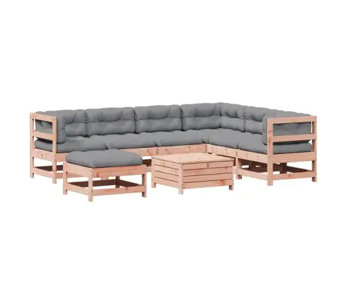 8-Daļīgs Dārza Atpūtas Mēbeļu Komplekts Ar Matračiem, Egle Vidaxl