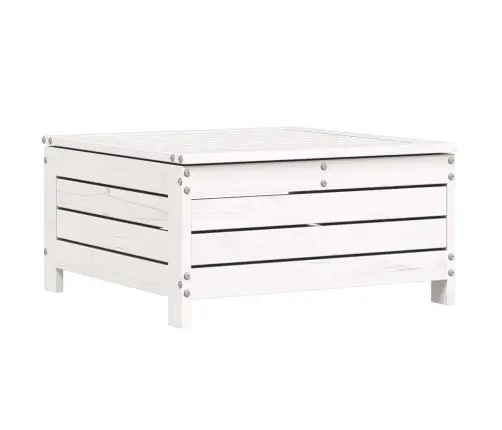 11-Daļīgs Dārza Dīvānu Komplekts, Priedes Masīvkoks, Balts Vidaxl