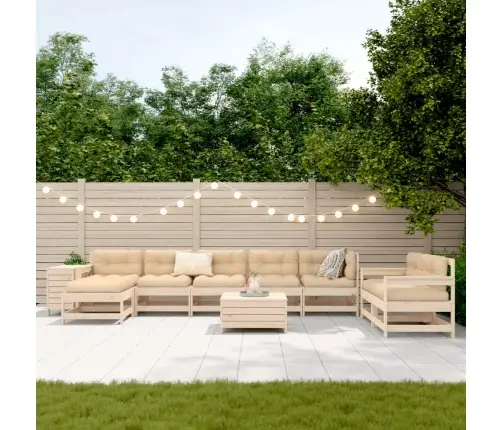 10-Osaline Aiadiivani Komplekt, Männipuit