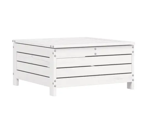 Sodo Sofos Komplektas, 10 Dalių, Baltas, Pušies Masyvas