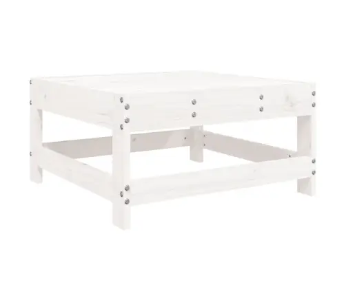 10-Daļīgs Dārza Dīvānu Komplekts, Balts Priedes Masīvkoks Vidaxl