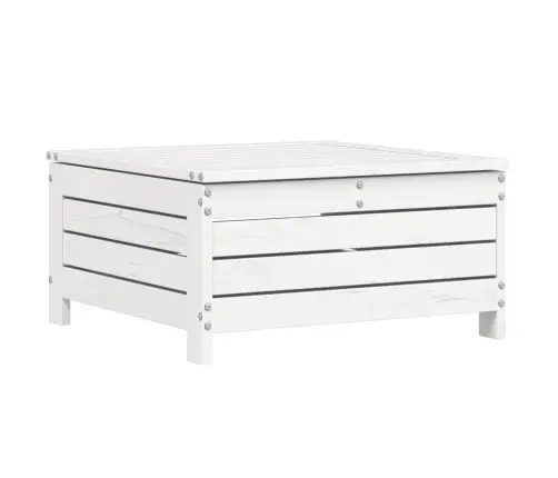 10-Daļīgs Dārza Dīvānu Komplekts, Balts Priedes Masīvkoks Vidaxl