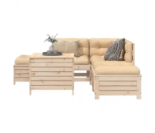 6-Osaline Aiadiivani Komplekt, Männipuit