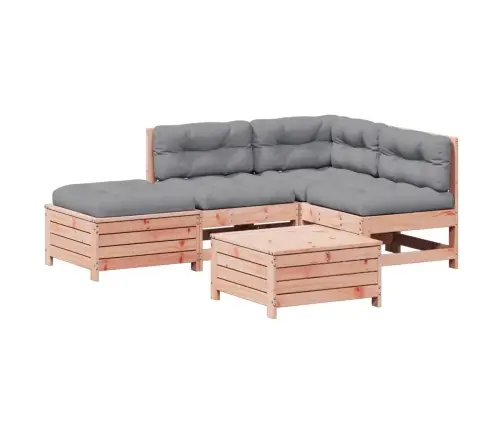 5-Daļīgs Dārza Atpūtas Mēbeļu Komplekts Ar Matračiem, Egle Vidaxl