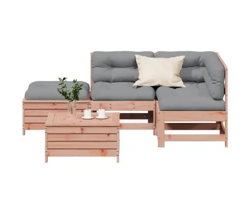 5-Daļīgs Dārza Atpūtas Mēbeļu Komplekts Ar Matračiem, Egle Vidaxl