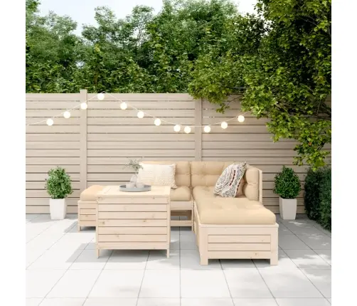 6-Daļīgs Dārza Dīvānu Komplekts, Priedes Masīvkoks Vidaxl