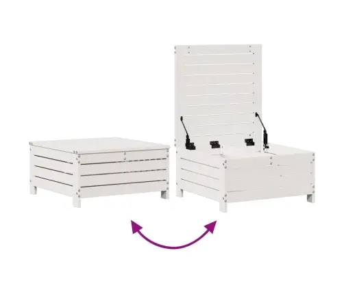 5-Osaline Aiamööbli Komplekt Patjadega, Valge, Männipuit