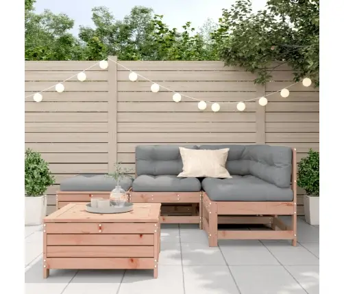 5-Osaline Aiamööbli Komplekt Patjadega, Ebatsuuga Puit