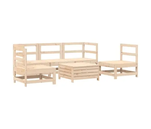 6-Daļīgs Dārza Dīvānu Komplekts, Priedes Masīvkoks Vidaxl