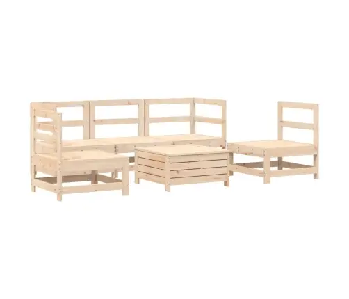 6-Daļīgs Dārza Dīvānu Komplekts, Priedes Masīvkoks Vidaxl