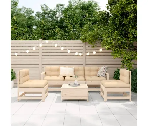 6-Osaline Aiadiivani Komplekt, Männipuit