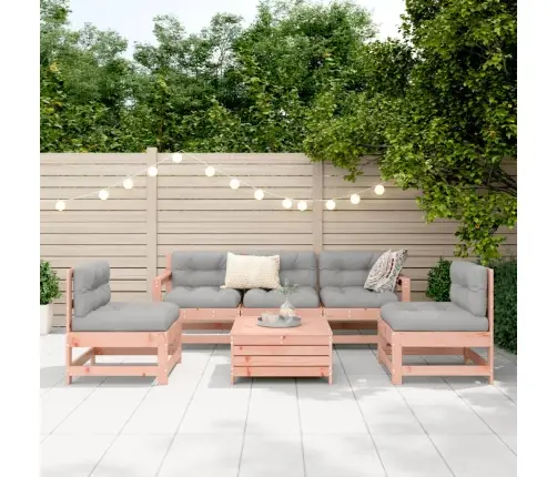 6-Daļīgs Dārza Dīvānu Komplekts, Egles Masīvkoks Vidaxl