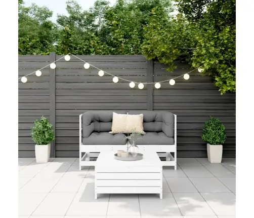 3-Osaline Aiadiivani Komplekt, Valge, Männipuit