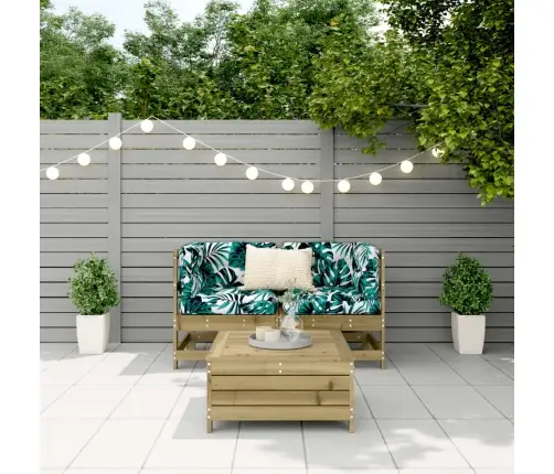 3-Daļīgs Dārza Dīvānu Komplekts, Impregnēts Priedes Koks Vidaxl