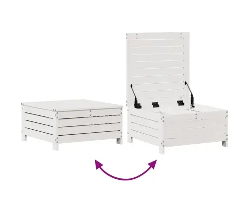 3-Osaline Aiamööblikomplekt Patjadega, Valge, Toekas Männipuit