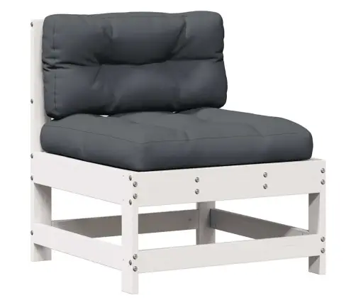 Sodo Komplektas Su Pagalvėlėmis, 4 Dalių, Baltas, Pušis