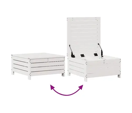 Sodo Komplektas Su Pagalvėlėmis, 4 Dalių, Baltas, Pušis